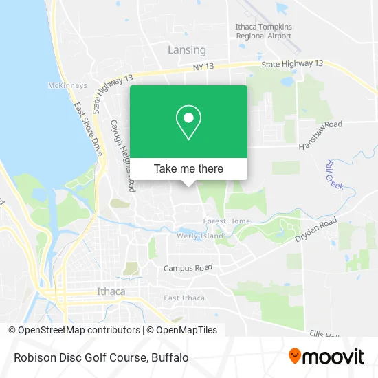 Robison Disc Golf Course map