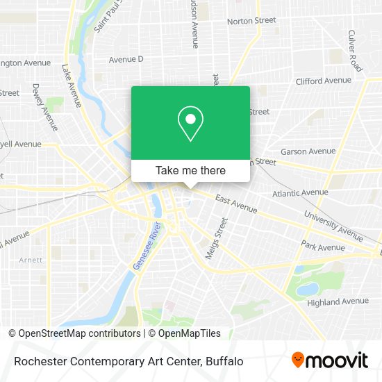 Mapa de Rochester Contemporary Art Center