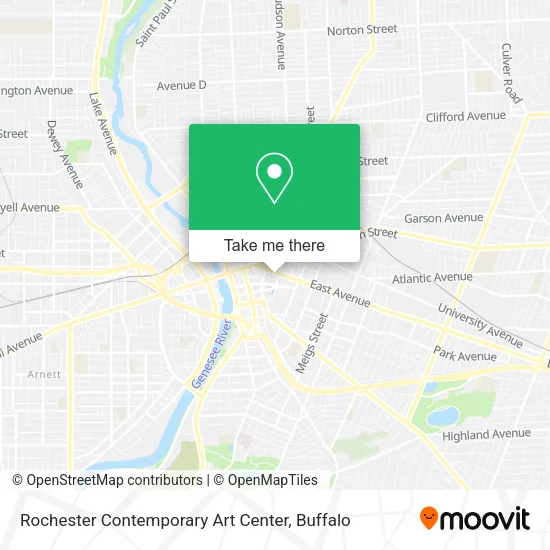 Rochester Contemporary Art Center map