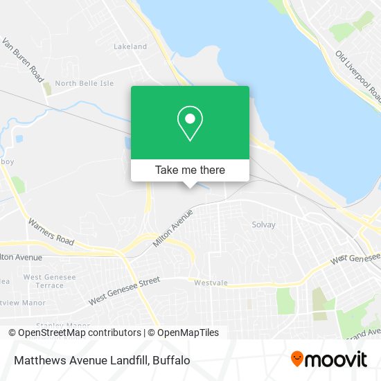 Matthews Avenue Landfill map