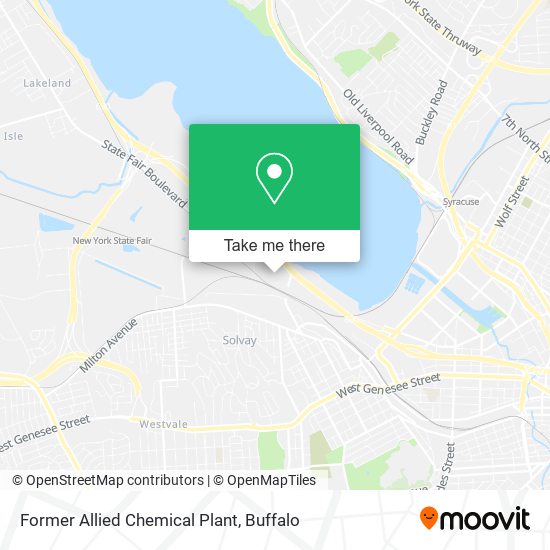 Former Allied Chemical Plant map