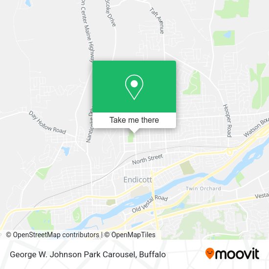 Mapa de George W. Johnson Park Carousel