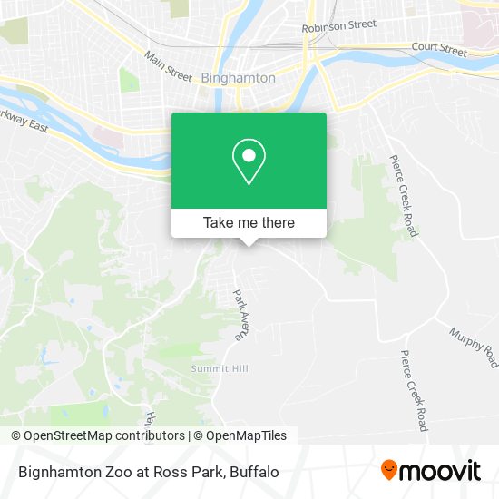 Mapa de Bignhamton Zoo at Ross Park