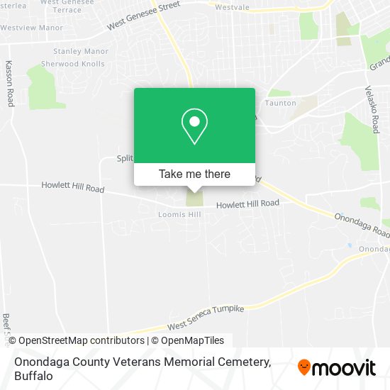 Onondaga County Veterans Memorial Cemetery map