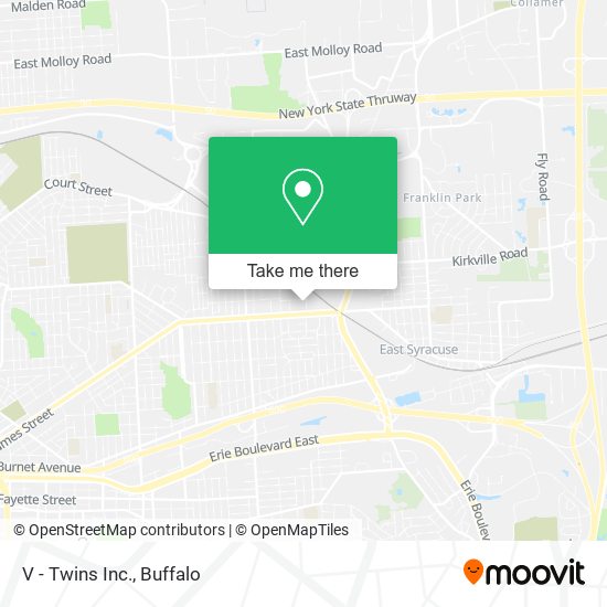 Mapa de V - Twins Inc.