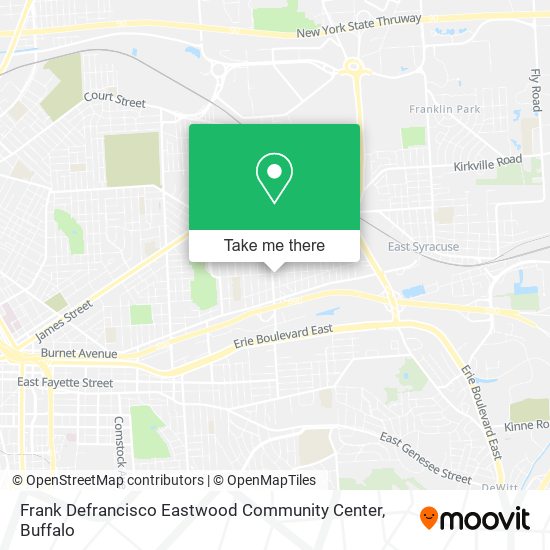 Frank Defrancisco Eastwood Community Center map