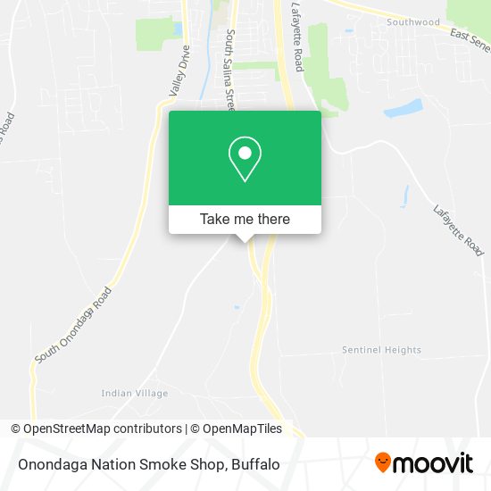 Mapa de Onondaga Nation Smoke Shop