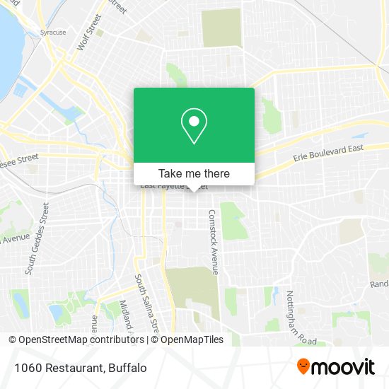 1060 Restaurant map