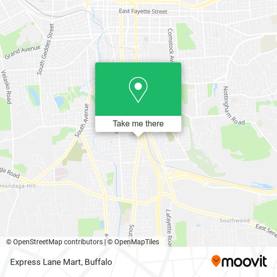 Mapa de Express Lane Mart