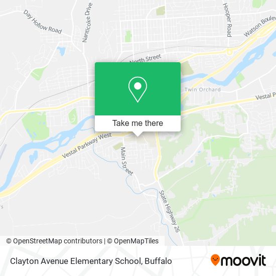 Mapa de Clayton Avenue Elementary School