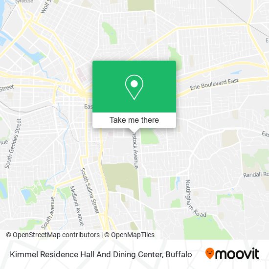 Kimmel Residence Hall And Dining Center map