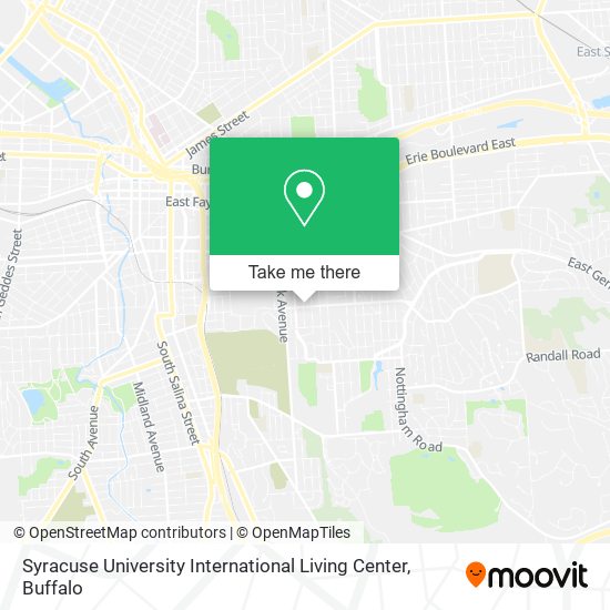 Syracuse University International Living Center map