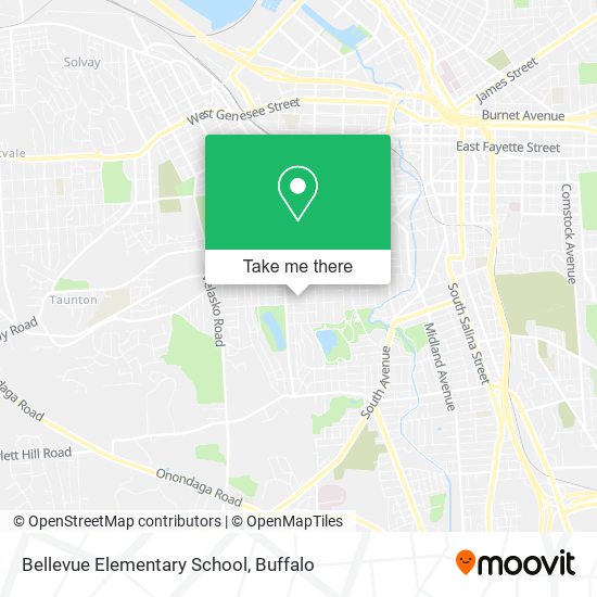 Bellevue Elementary School map