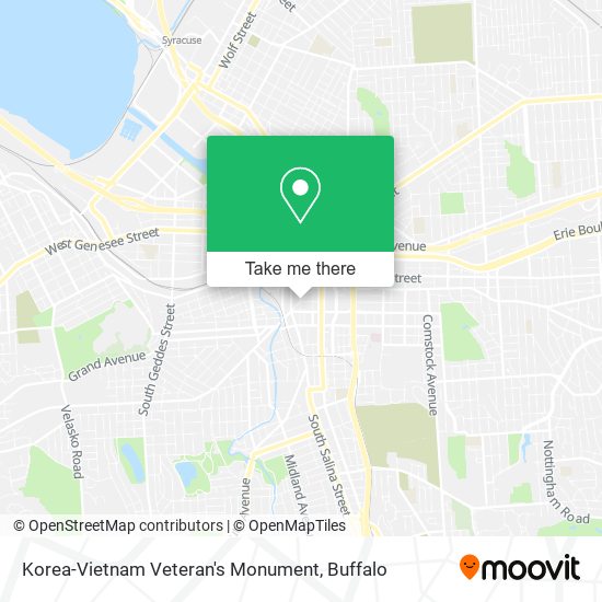 Korea-Vietnam Veteran's Monument map