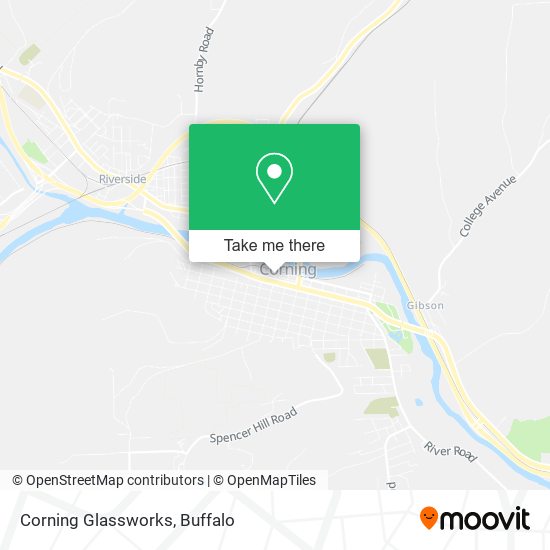 Corning Glassworks map