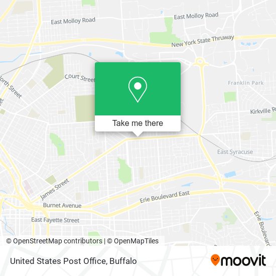 United States Post Office map