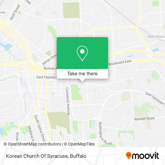 Korean Church Of Syracuse map