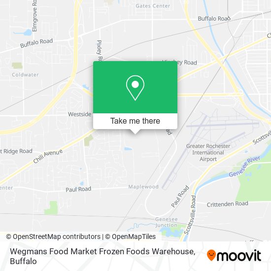 Mapa de Wegmans Food Market Frozen Foods Warehouse