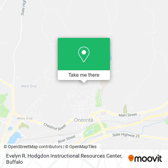 Mapa de Evelyn R. Hodgdon Instructional Resources Center