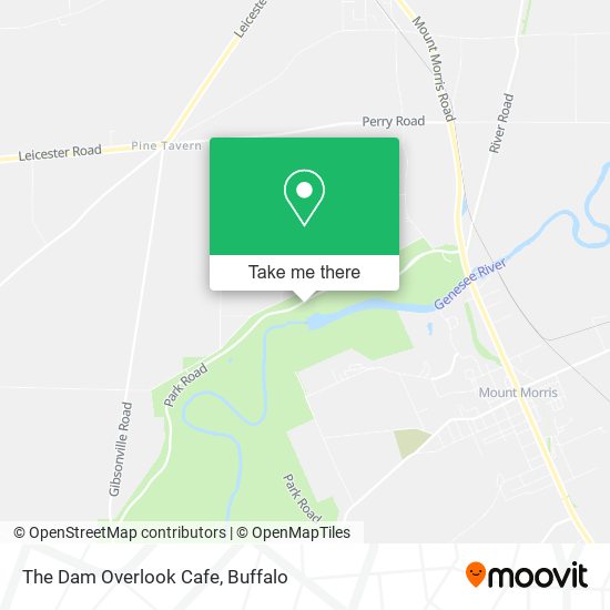 Mapa de The Dam Overlook Cafe