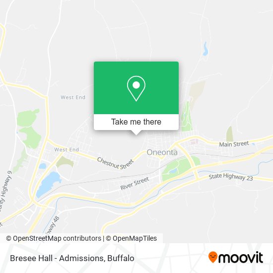 Bresee Hall - Admissions map