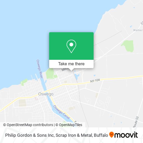 Philip Gordon & Sons Inc, Scrap Iron & Metal map