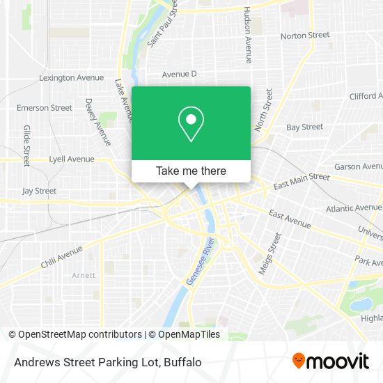 Andrews Street Parking Lot map