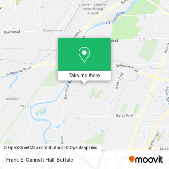 Mapa de Frank E. Gannett Hall