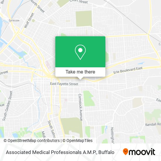 Associated Medical Professionals A.M.P. map