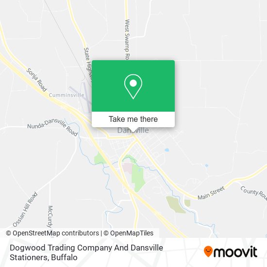 Dogwood Trading Company And Dansville Stationers map