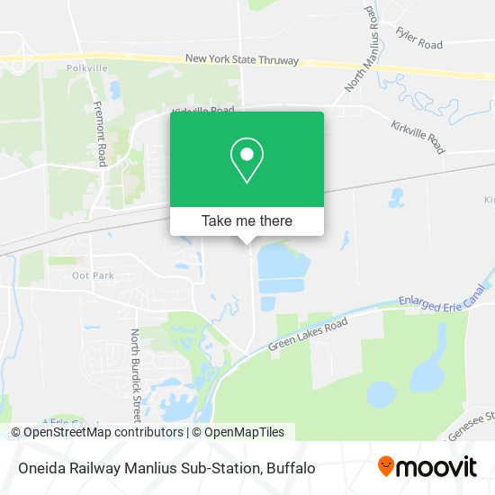 Oneida Railway Manlius Sub-Station map