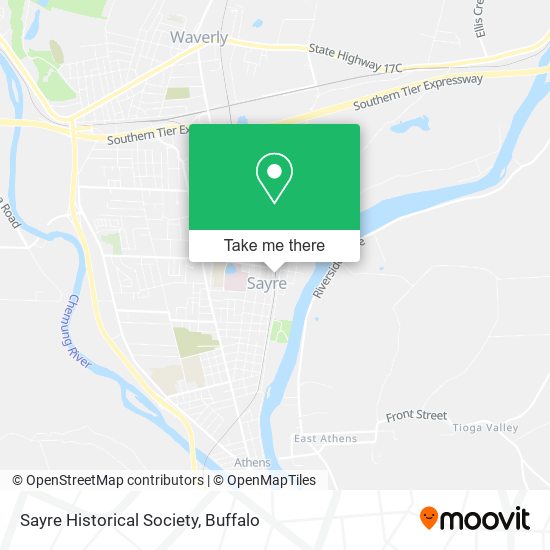 Sayre Historical Society map