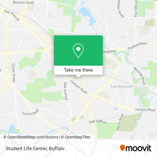 Mapa de Student Life Center