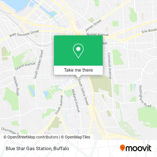 Blue Star Gas Station map