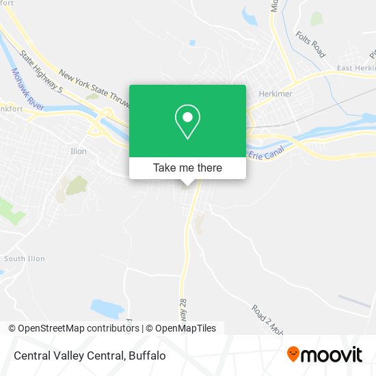Mapa de Central Valley Central