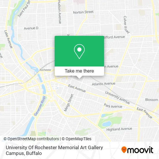 University Of Rochester Memorial Art Gallery Campus map