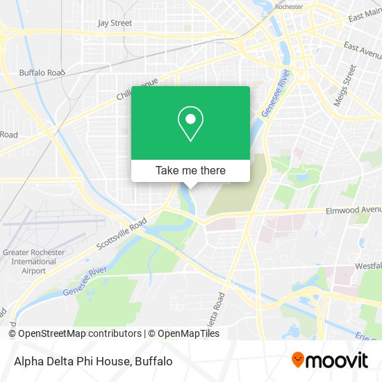 Mapa de Alpha Delta Phi House