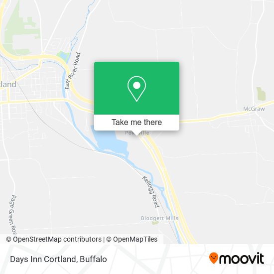 Days Inn Cortland map