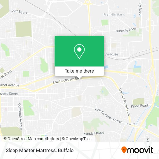 Mapa de Sleep Master Mattress