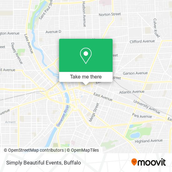 Simply Beautiful Events map