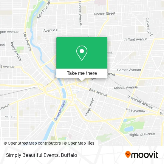 Simply Beautiful Events map