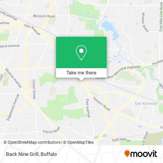 Mapa de Back Nine Grill