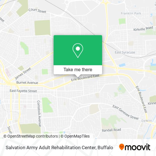 Salvation Army Adult Rehabilitation Center map