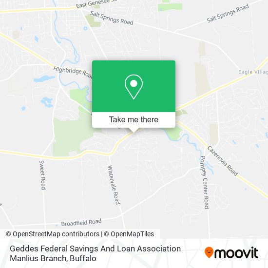 Geddes Federal Savings And Loan Association Manlius Branch map