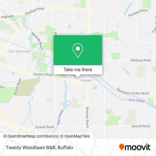 Mapa de Twenty Woodlawn B&B