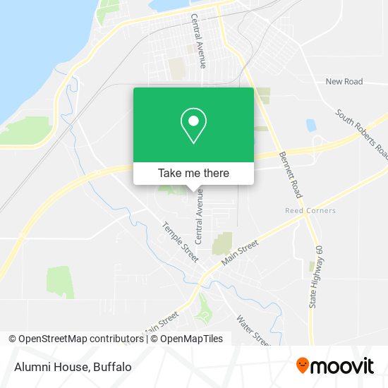 Alumni House map