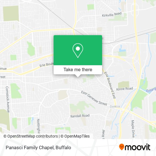 Panasci Family Chapel map