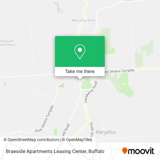 Braeside Apartments Leasing Center map
