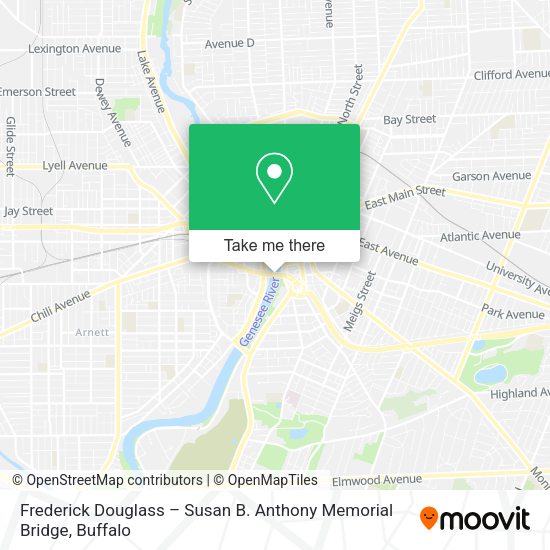 Frederick Douglass – Susan B. Anthony Memorial Bridge map
