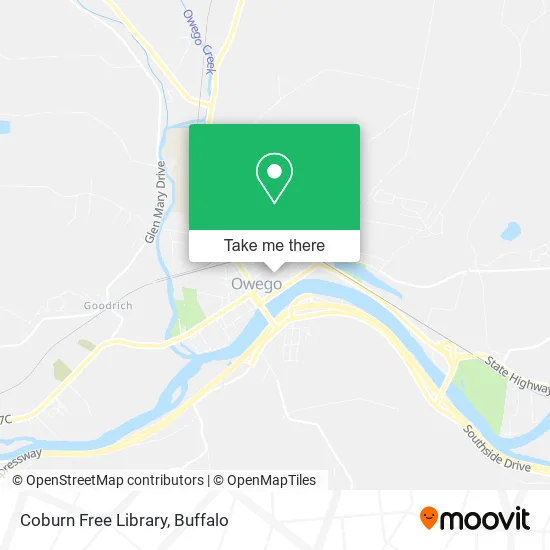 Coburn Free Library map